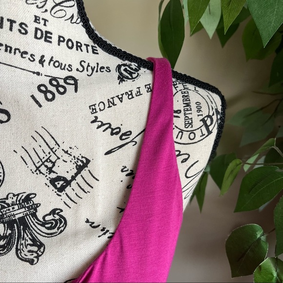 Lulus Haileah Magenta Tie-Front Sleeveless Midi Dress Sz M - Picture 3 of 15